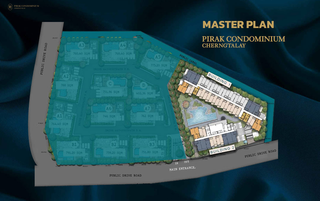 Мастер‑план проекта Pirak Condominium Cherngtalay